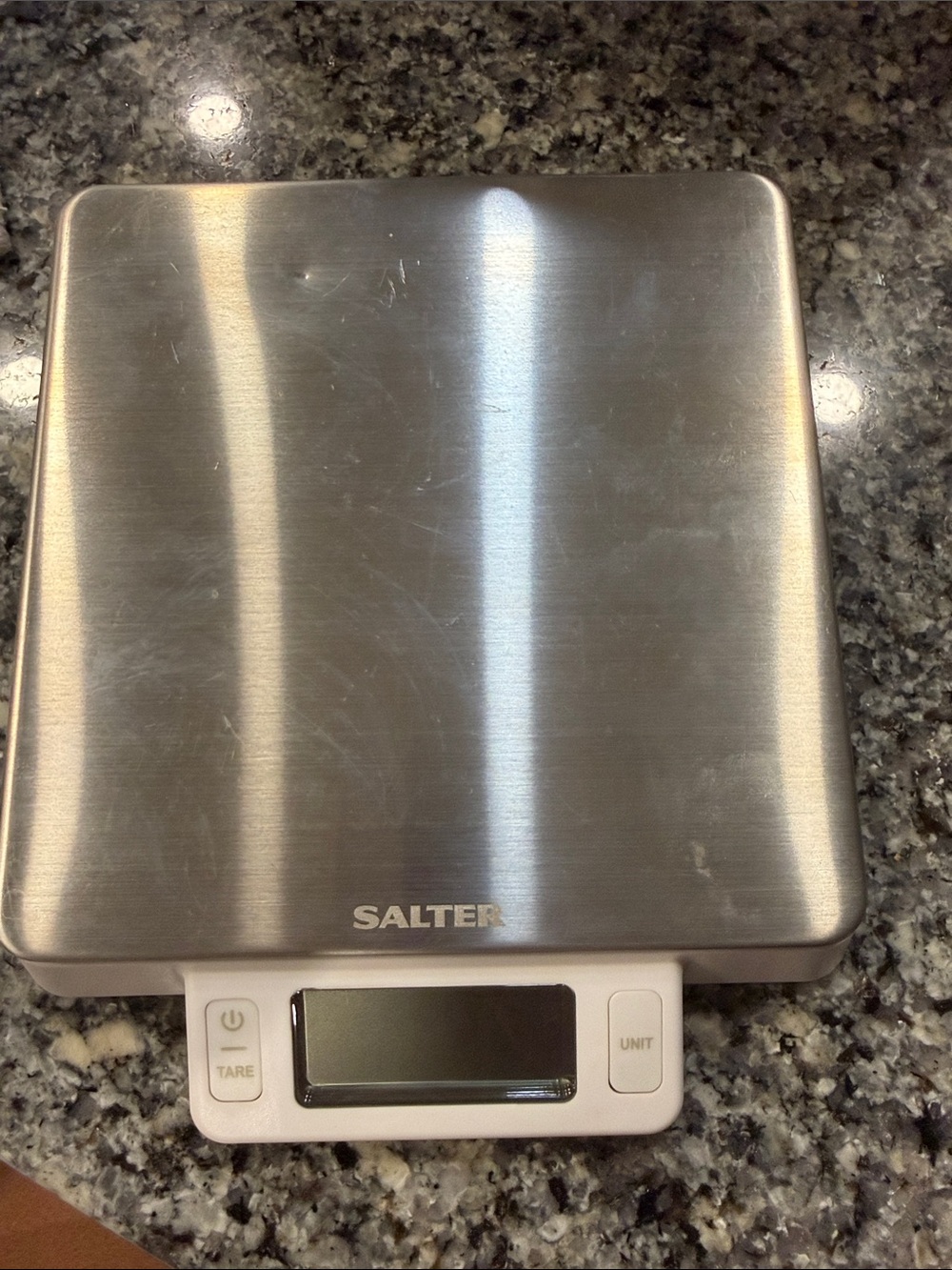 Stainless Steel Digital Kitchen Scale - Brushed Silver